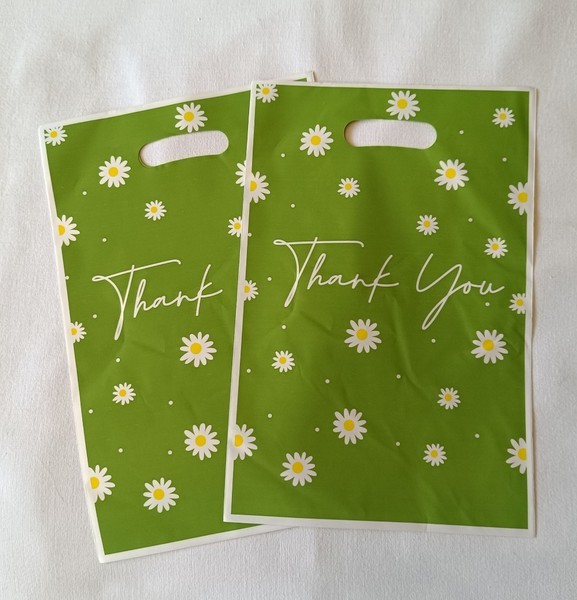 Green thank you bags