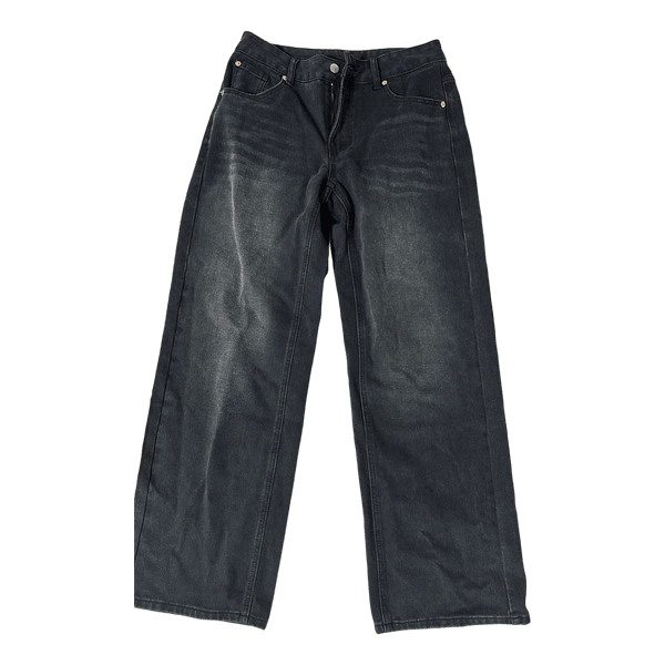 Black wide leg jeans
