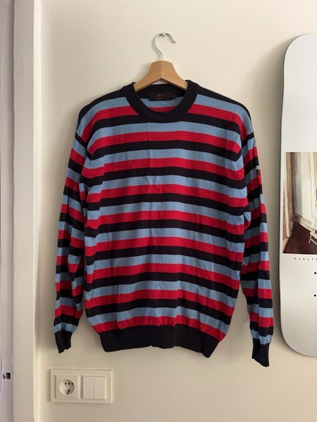 Striped knitted jumper