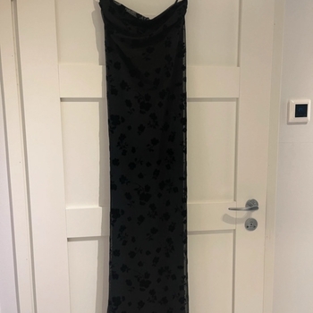 Black floral slip dress