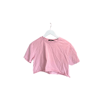 Vaalea pinkki croptop