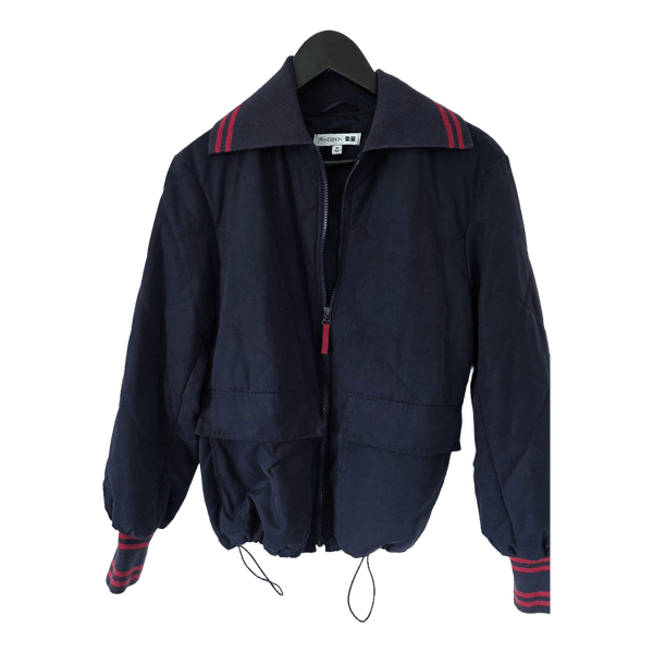JW Anderson x Uniqlo Quilted Jacket M Navy Red Stripe Minimal Designer Lightweig