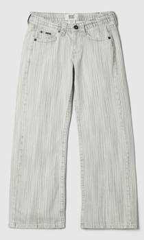 Kayla grey striped jeans