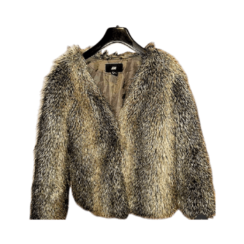 Faux fur coat
