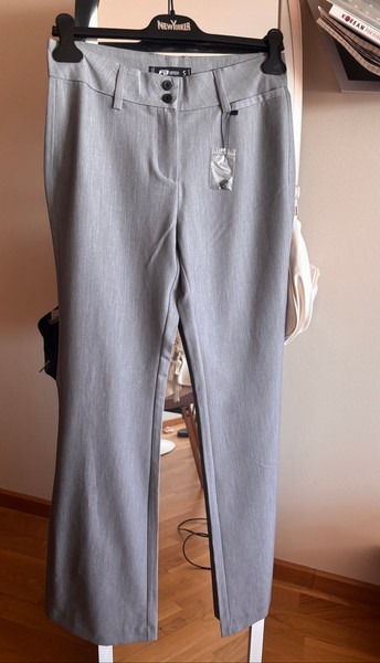 Grey tailored trousers