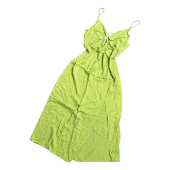 Lime green midi dress
