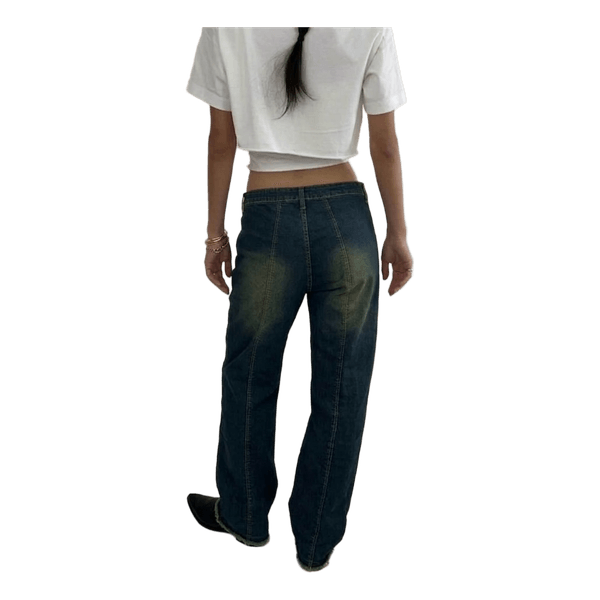 Dark blue denim jeans vintage y2k