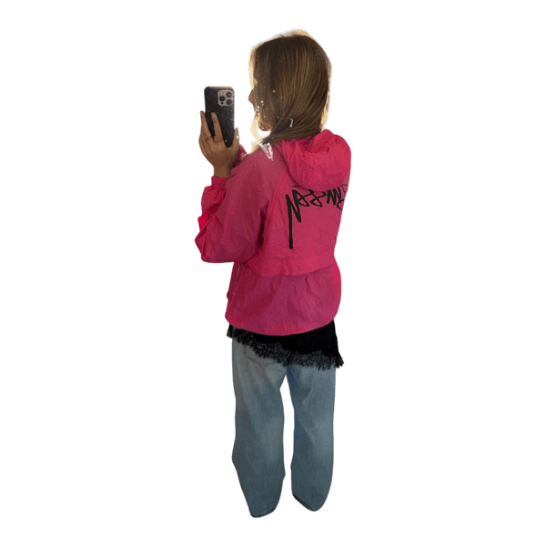 Pink Stüssy windbreaker