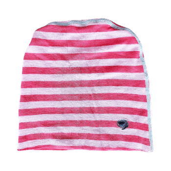 Pierre Robert 100% Merino Wool Beanie • Pink Striped • One Size • Like New
