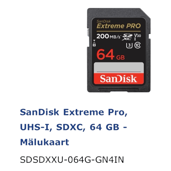 SanDisk Extreme Pro 64GB