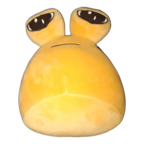 Keltainen pehmolelu Pou