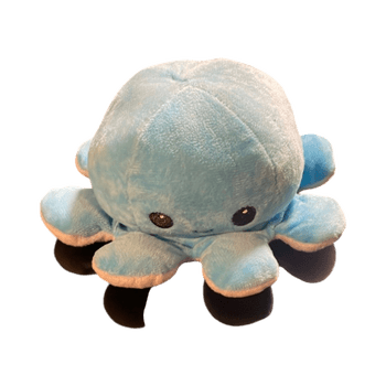 Sininen pehmolelu mustekala