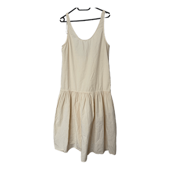 Cream midi dress