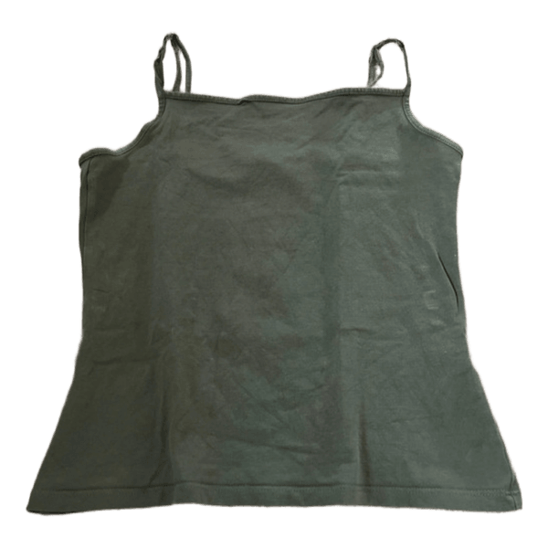 dark green tank top