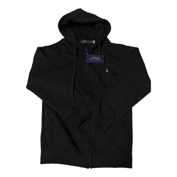 Black zip hoodie