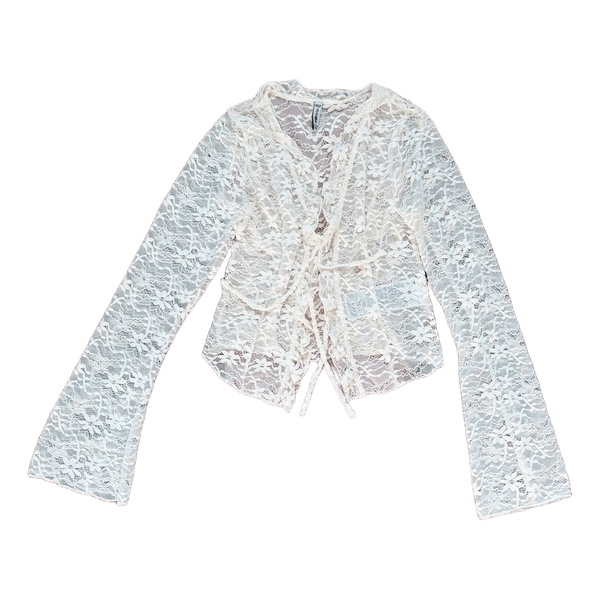 FB Sister white lace top