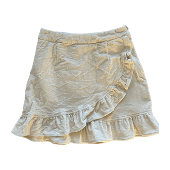 Bik Bok Cream Velvet Skirt / Size S
