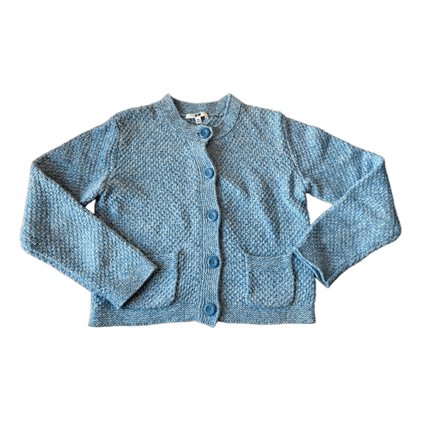 Uniqlo light blue chunky knit cardigan XXS