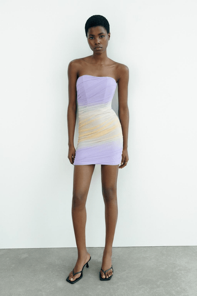 Tulle Strapless mekko Zara