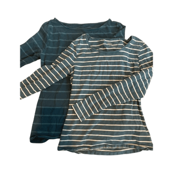 Striped long sleeve top