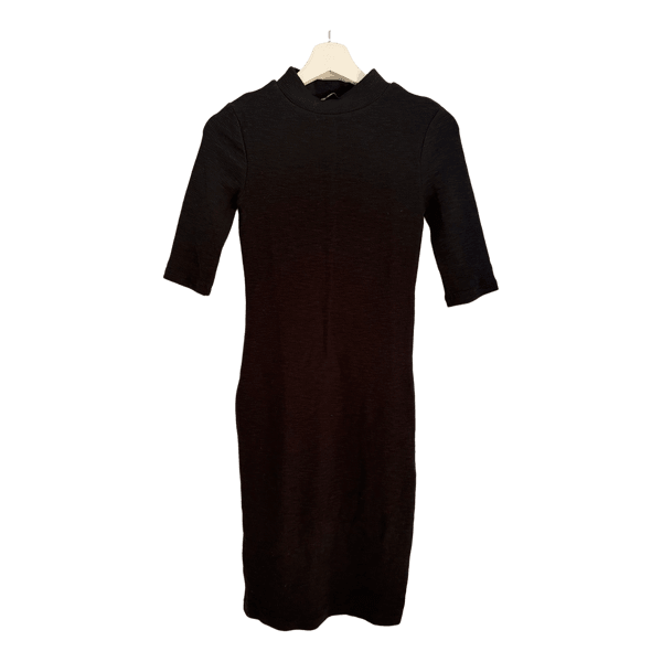 Zara black midi dress