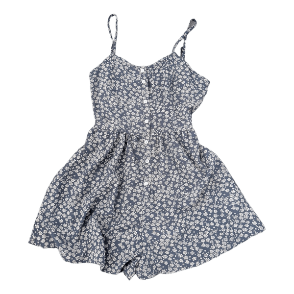 Shein blue floral print playsuit Size XS