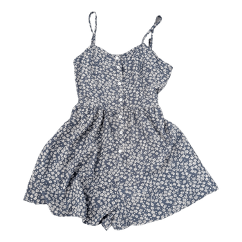 Shein blue floral print playsuit Size XS