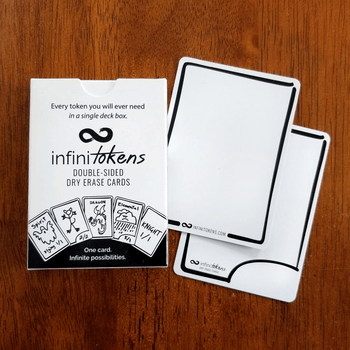 Dry erase cards tokens 25-pack