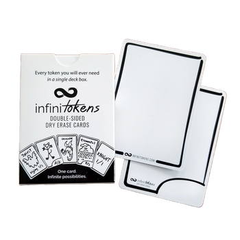 Dry erase cards tokens 25-pack