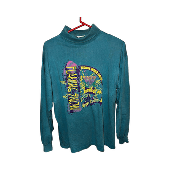 90s Flaming Snow vintage pitkhihaisen t-paita