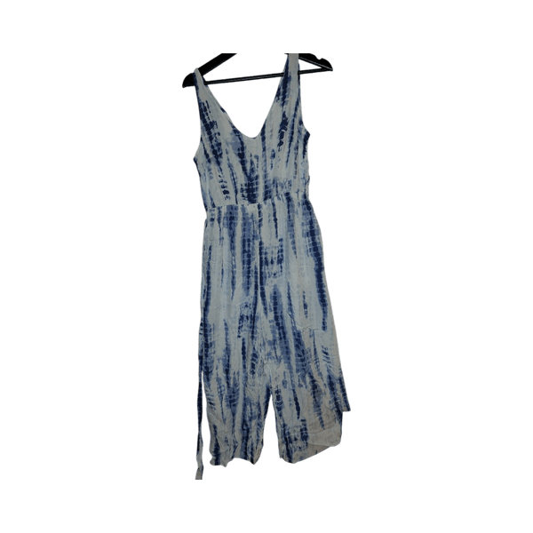 Tie-dye sleeveless jumpsuit