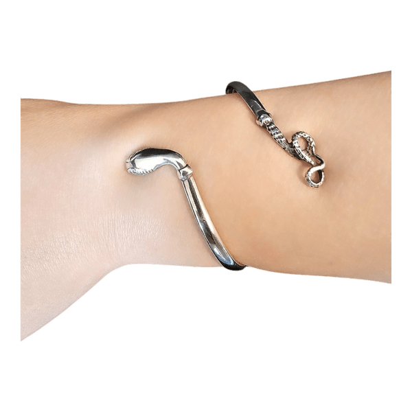 Silver snake bracelet