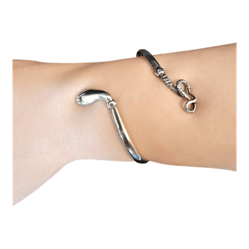 Silver snake bracelet