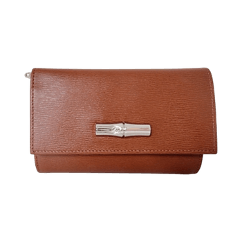 Longchamp Le Roseau leather wallet