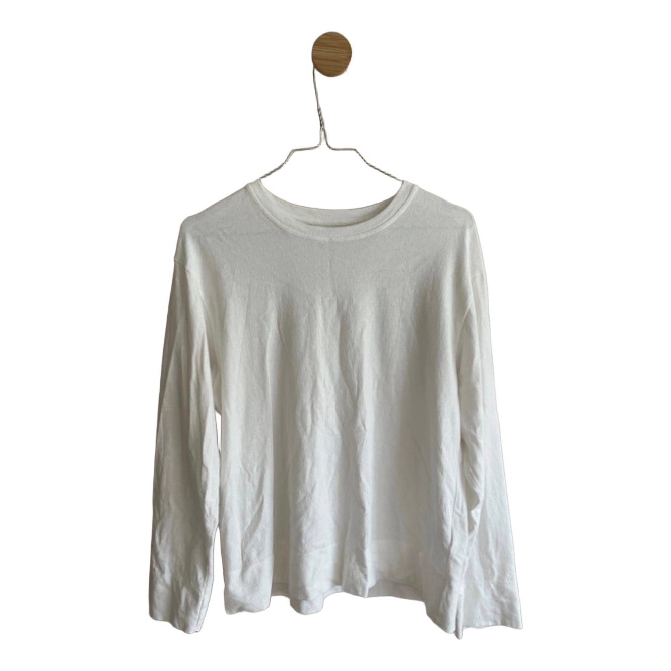 White long-sleeve t-shirt