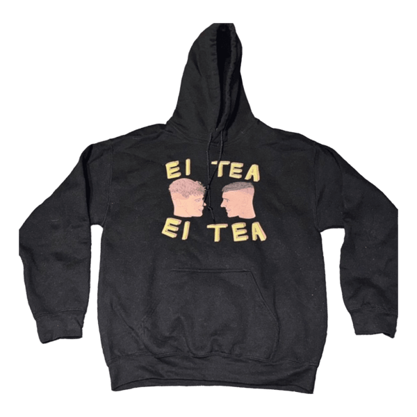 Black graphic hoodie