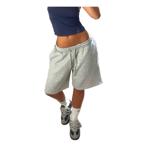 Grey cotton shorts