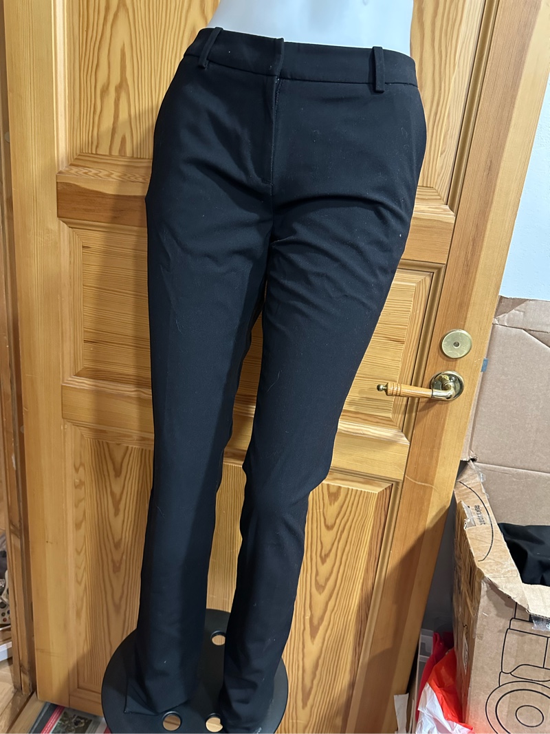 Black slim fit trousers