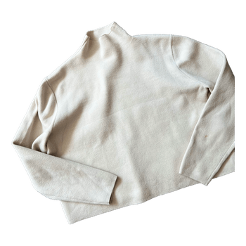 Beige neulepusero