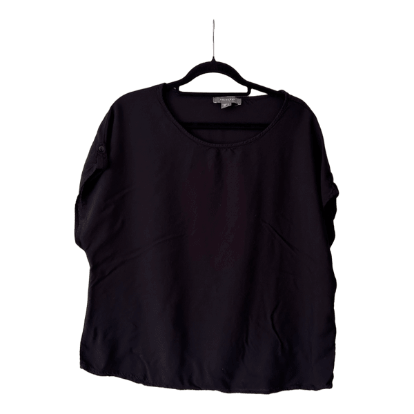 Black viscose t-shirt