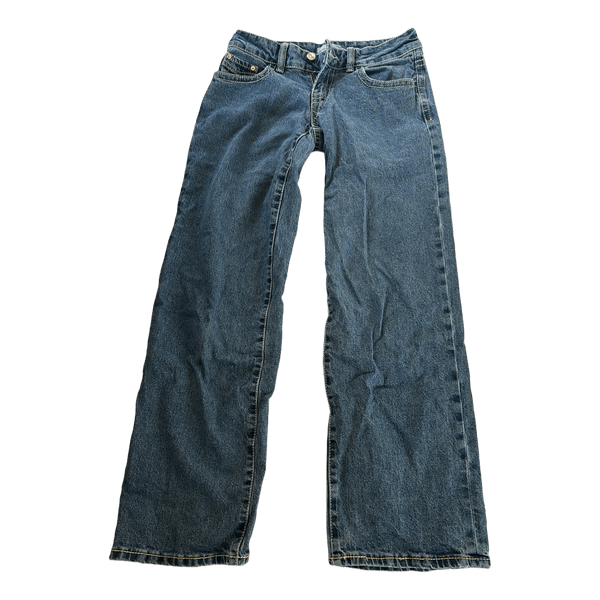 Blå straight leg jeans