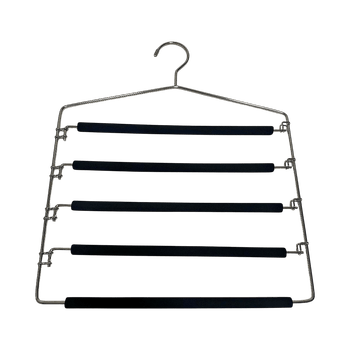 Multi-Tier Pants Hanger – 5 Levels, Non-Slip, Space-Saving