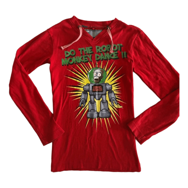 Coolcat red graphic top