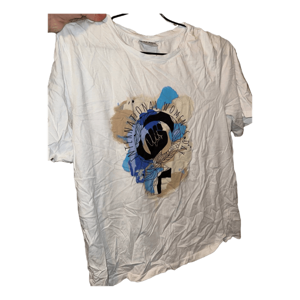 White graphic t-shirt