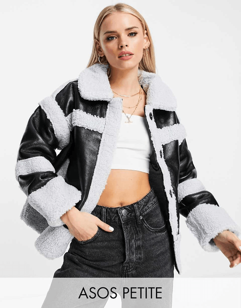Borg panelled jacket