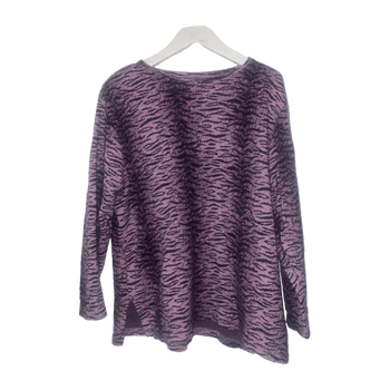 violetti kuviollinen neulepaita