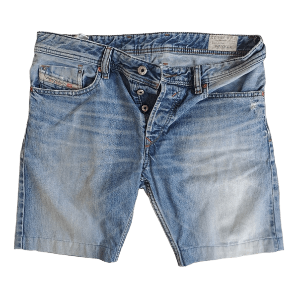 Blue denim shorts