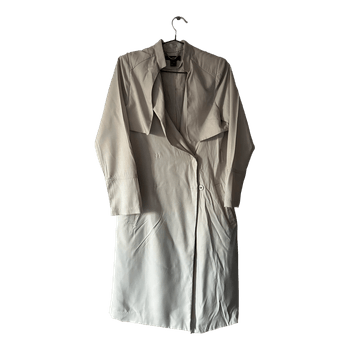 Beige trench coat
