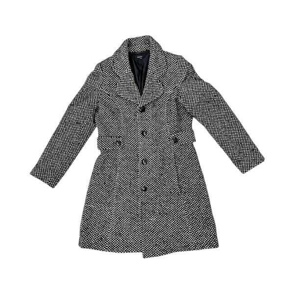 Black and white patterned coat
