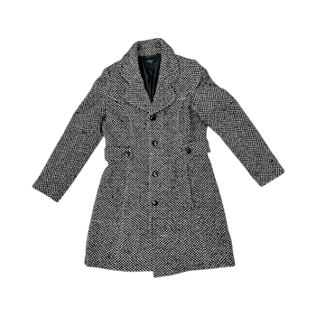 Black and white patterned coat